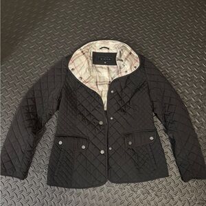 Giacca Black Jacket with Plaid Interior